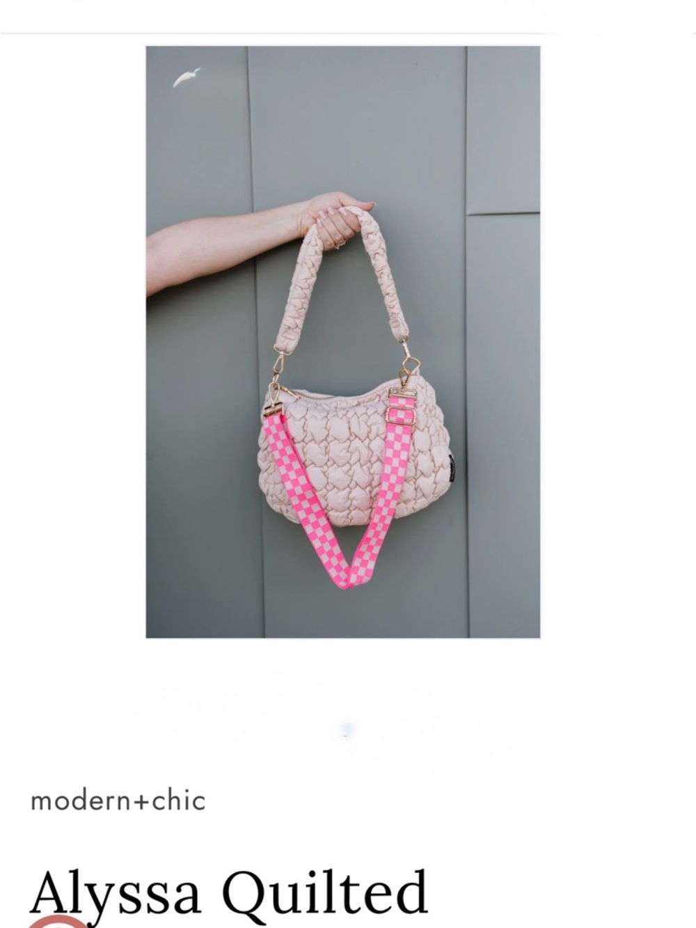 modern+chic
Alyssa Quilted Convertible Bag Made you Look